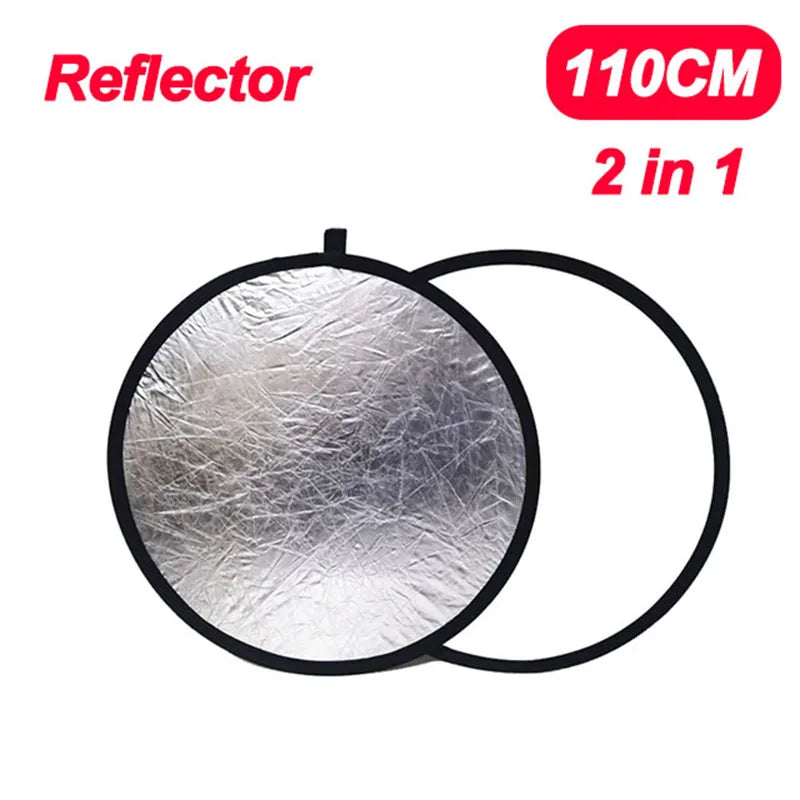 5 in 1 Round Reflectors Collapsible Photography Fill Light Batter Diffuser