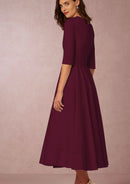 V-neck Short Sleeve Dresses for Women.