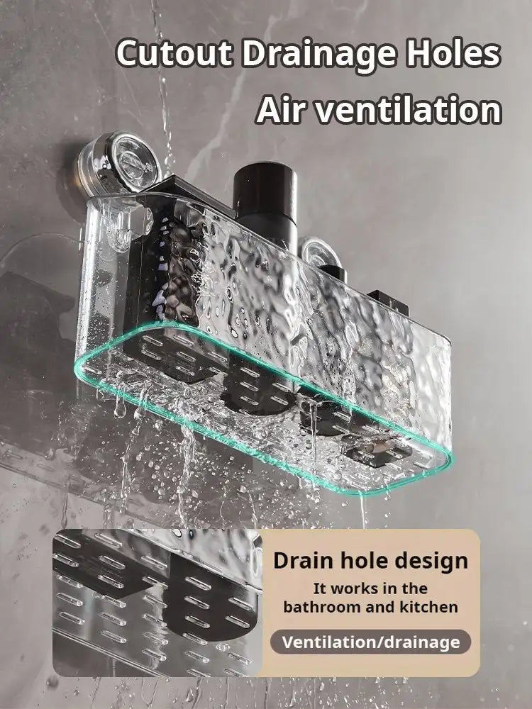 New Shower Suction Cup Shelf Basket