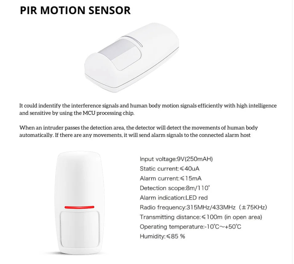 Tuya Smart WIFI Wireless Security Alarm System Alarm Kit Home Burglar Motion Door Sensor Compatible Google Home Alexa