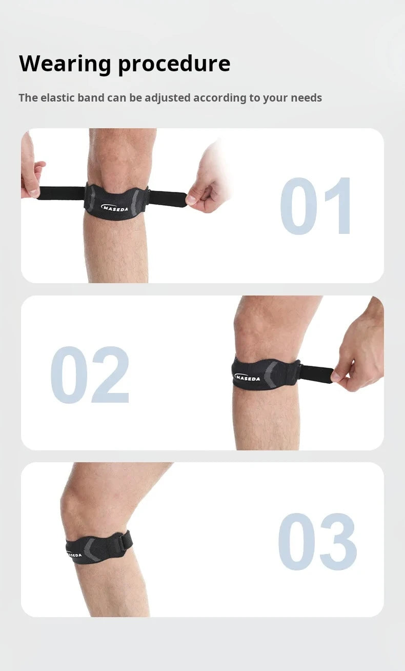 New Knee Outdoor Cycling Breathable Shock Absorber Basketball Protector Pressure Sports Patella Belt