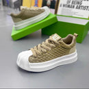 Men Striped Patchwork Casual Shoes