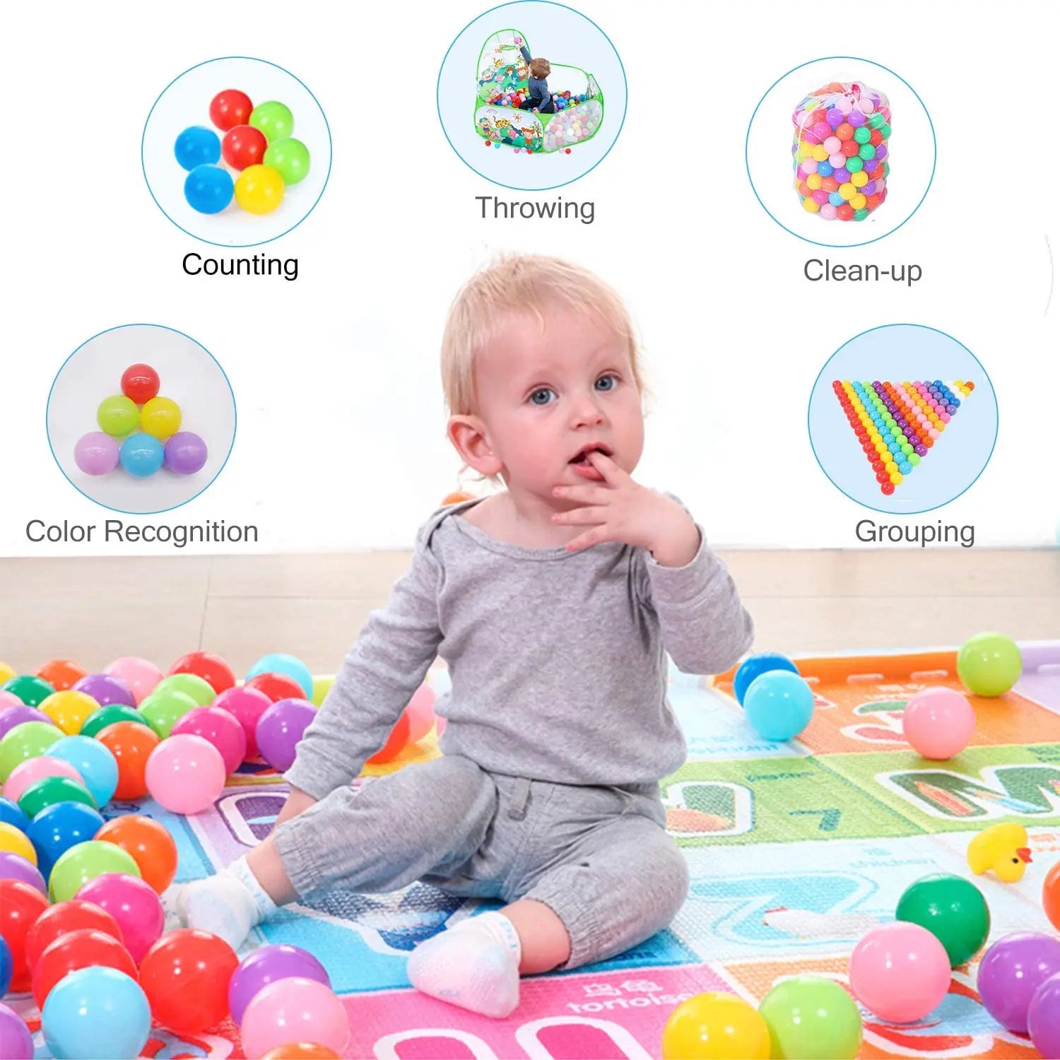 50Pcs Baby Plastic Balls