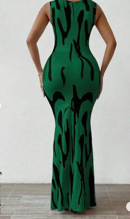 Women Long Sleeveless Midi Dress