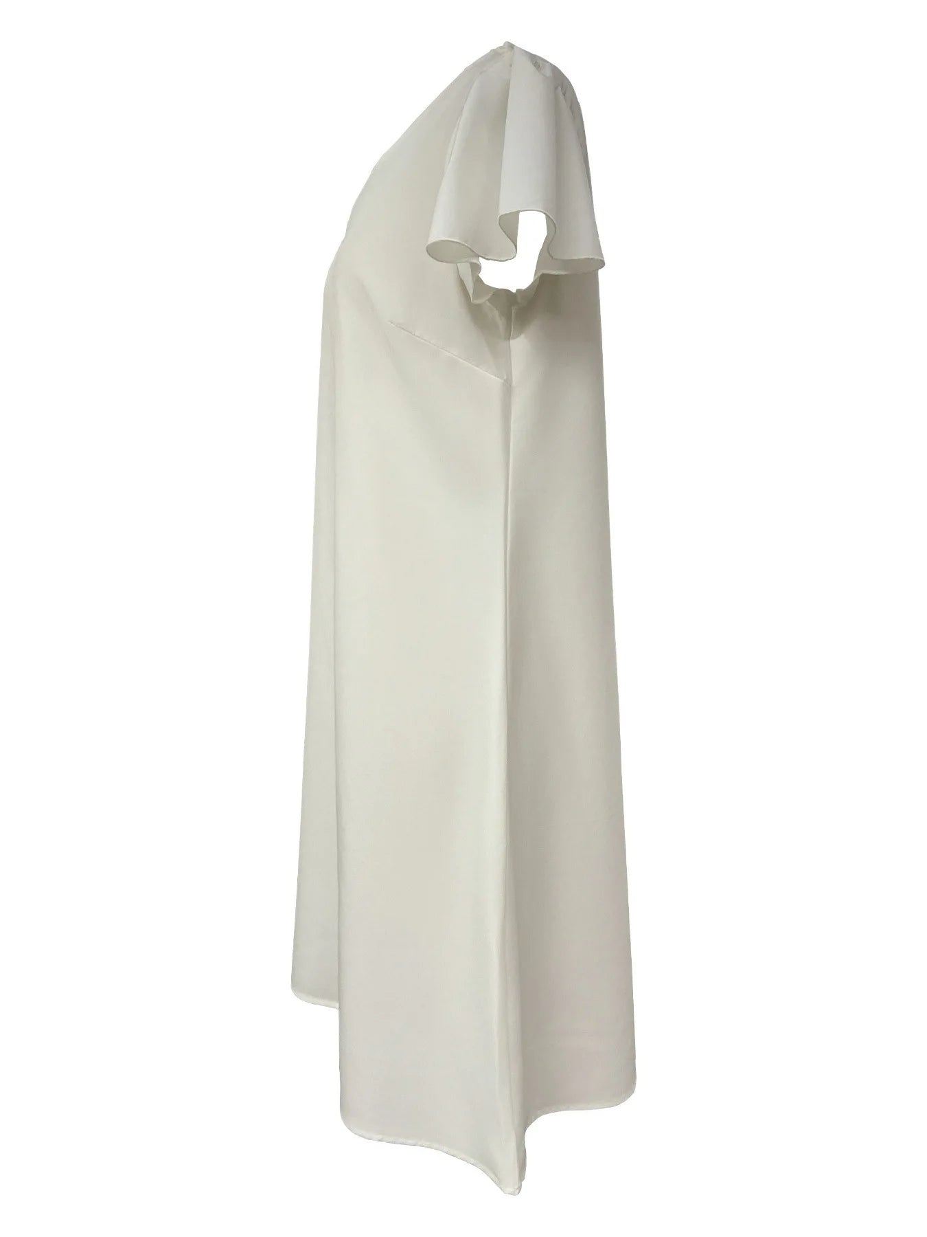 2024 Spring Summer Women's V-Neck Midi Dress Soft Stretch Office Casual Chic Solid Color No Belt Included