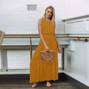 Women's Sleeveless Dot Loose Dresses