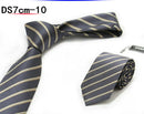 New 7CM Mens Ties Striped Necktie Formal Classic Business Neck Ties Jacquard Woven Necktie For Men Groom Wedding Party Neckwear