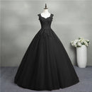 Customized Ball Gown Evening Dresses V-Neck Appliques Tulle Prom Party Gowns Formal Occasion Vestido De Noche Quinceanera Dress