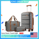 3-Piece Lightweight Hard Shell Suitcase Set