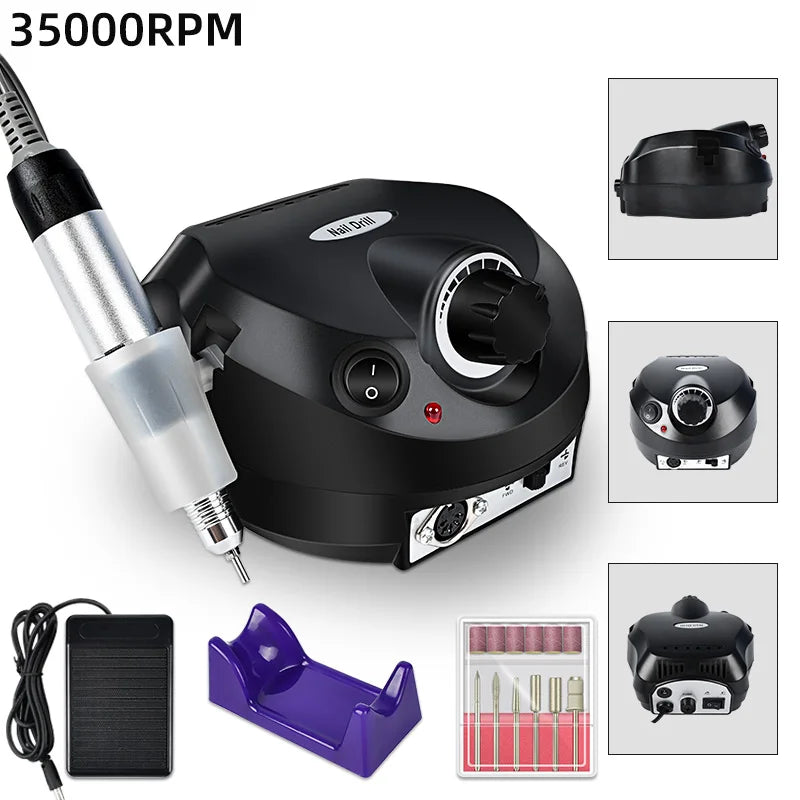 35000RPM Electric Nail Drill Professional Manicure Machine