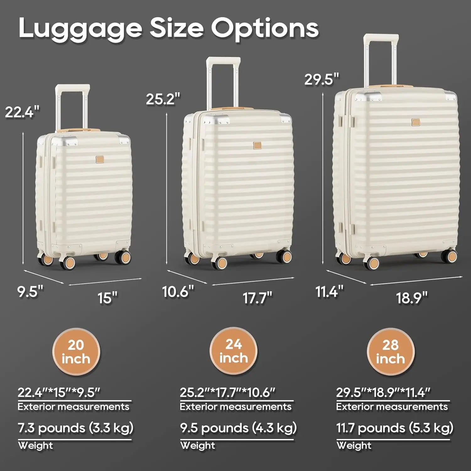 Hard Shell Suitcase Set