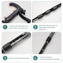 Outdoor Folding Portable Walking Hiking Telescopic Stick