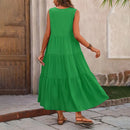 Long Loose Ruffle Dress