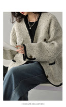 CHIC VEN Women's Woolen Coat Heavy Industry Down Jacket Vintage V-Neck Woman Down Coat Female Tops Autumn Winter 2024