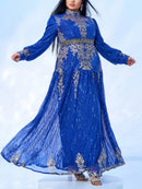 Women's Plus size Sequins High Neck Dress