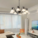 Green Pastoral Style Flower Pendel Chandelier