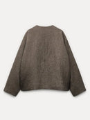 Women Vintage Blends Fit Blazer Coat