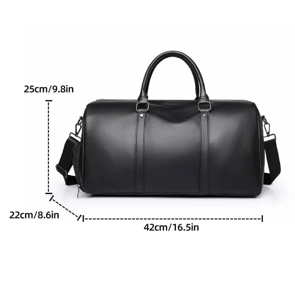 Fashionable Travel Bag Business Large Capacity Luggage Bag Fitness Handbag PU Fabric Waterproof Shoulder Bags