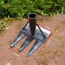 Heavy-Duty Steel Garden Hand Weeding Rake