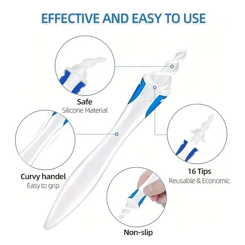New Ear Wax Arrival Spiral Silicon Removal Tool