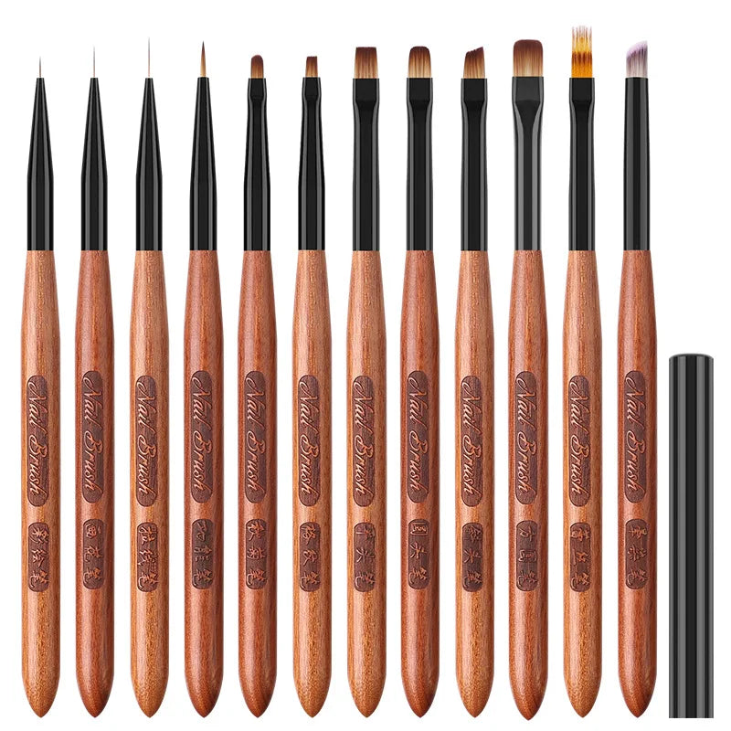 12 Style Nail Art Brushes Set