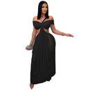 Hollow Out Backless Long Dress
