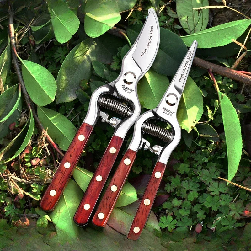 8 Inch Wood handle pruner Shears