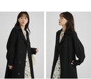 Floral Midi Dress Women Sweet A-Line Long Sleeve Hollow Out Dress Elegant High Waist Casual Long Dress Daily or Vacation Outfits