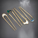 Shell Enamel Hairpin