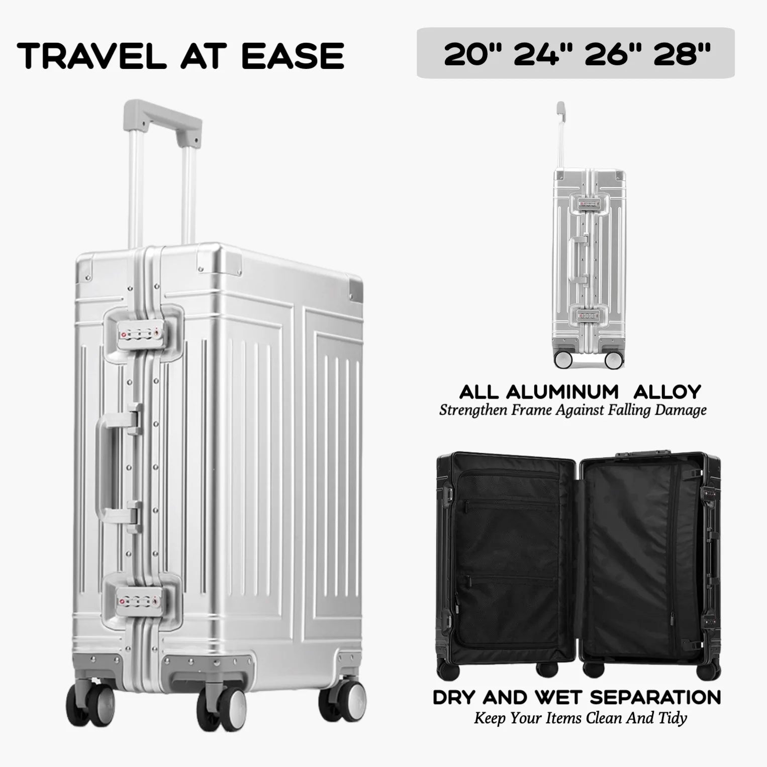 100% Aluminum Suitcase