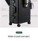 20 inch Aluminum Boarding Box Front Opening Suitcase