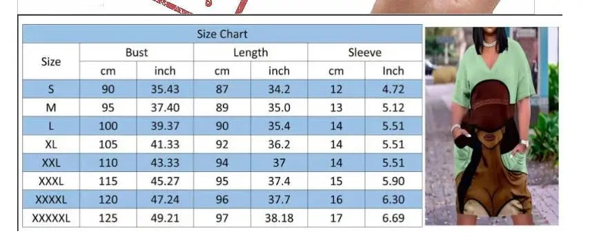 Women's Loose  Short Sleeved Summer Plus Size Dress