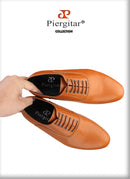 Piergitar 2023 Black And Brown Genuine Leather Men Loafers For Party Handmade Lace-up Men's Formal Shoes Classic Dress Shoe