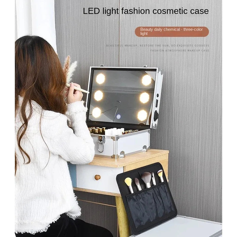 3-in-1 Makeup Rolling Luggage