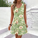 Women Summer Sleeveless Bohemian Dress Exclusive Print Vacation Dress  Birthday Dress for Women Beach Dress Dress for Women