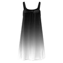 Gradient Print Dresses For Women Summer Sleeveless Neck Boho Beach dress