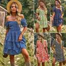 Women's Flower Print Dress