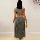 Hollow Out Backless Long Dress