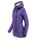 Women's Warm Hooded Parkas, Thick Plush Coats, Female Mid-Long Cotton Jacket, Winter Outwear, Big Size, S-5XL