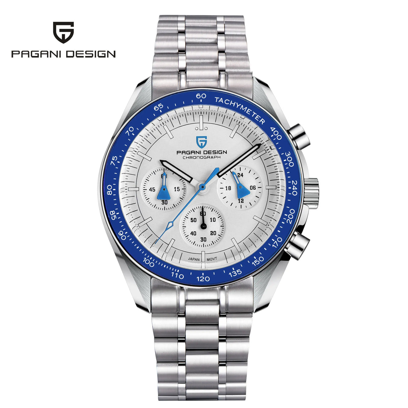 Men's Blue Aerospace Moon Quartz Watch