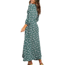 Women's Long Sleeve Floral Maxi Dress