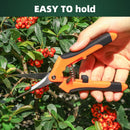 Straight-bladed pruning shears
