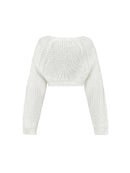 Shrug Raglan Sleeve Open Front Cardigan Elegant Solid Color Ribbed Knitted Cardigan For Spring & Fall Women's Clothing