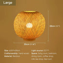 Contemporary Bamboo Weaving Table Lamp