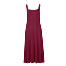 Women's Sleeveless Square Neck Back Lace Dress