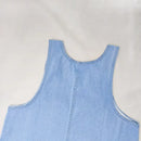 Women's Denim Dress Sexy Cool Strap Mini Dress Solid Color Sleeveless Pockets High Waist