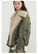 CHIC VEN Women Coats Streetwear Loose Casual New Retro Motorcycle Cotton Jacket Thick Warm Female Overcoat Autumn Winter 2024