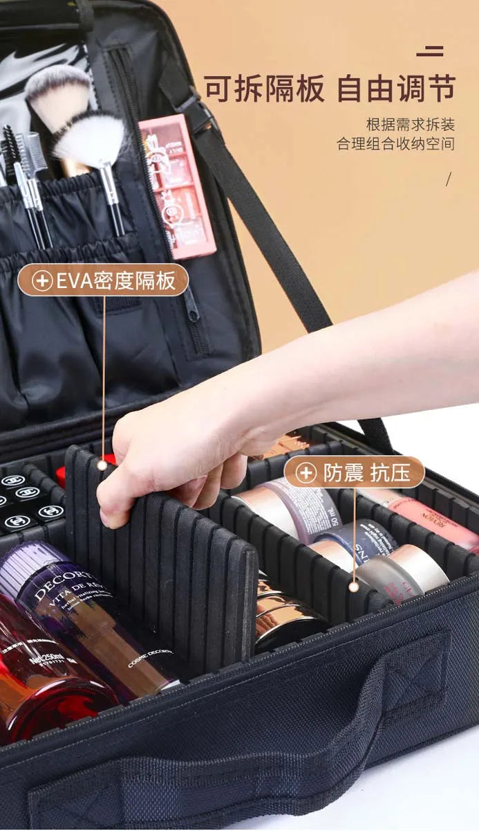 large capacity makeup bag