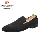 Piergitar Three Dimensional Flower Jacquard Fabric Men's Loafers For Party And Wedding Slip-On Moccasins Handmade In Guang Zhou