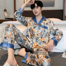 New Men Long Sleeve Short Sleeve Sleepwear